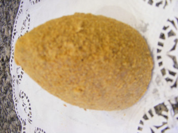 Jambonneau cuit pané